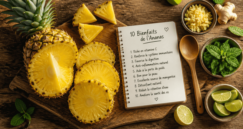 10 bienfaits de l ananas en image