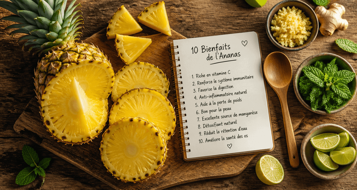 10 bienfaits de l ananas en image