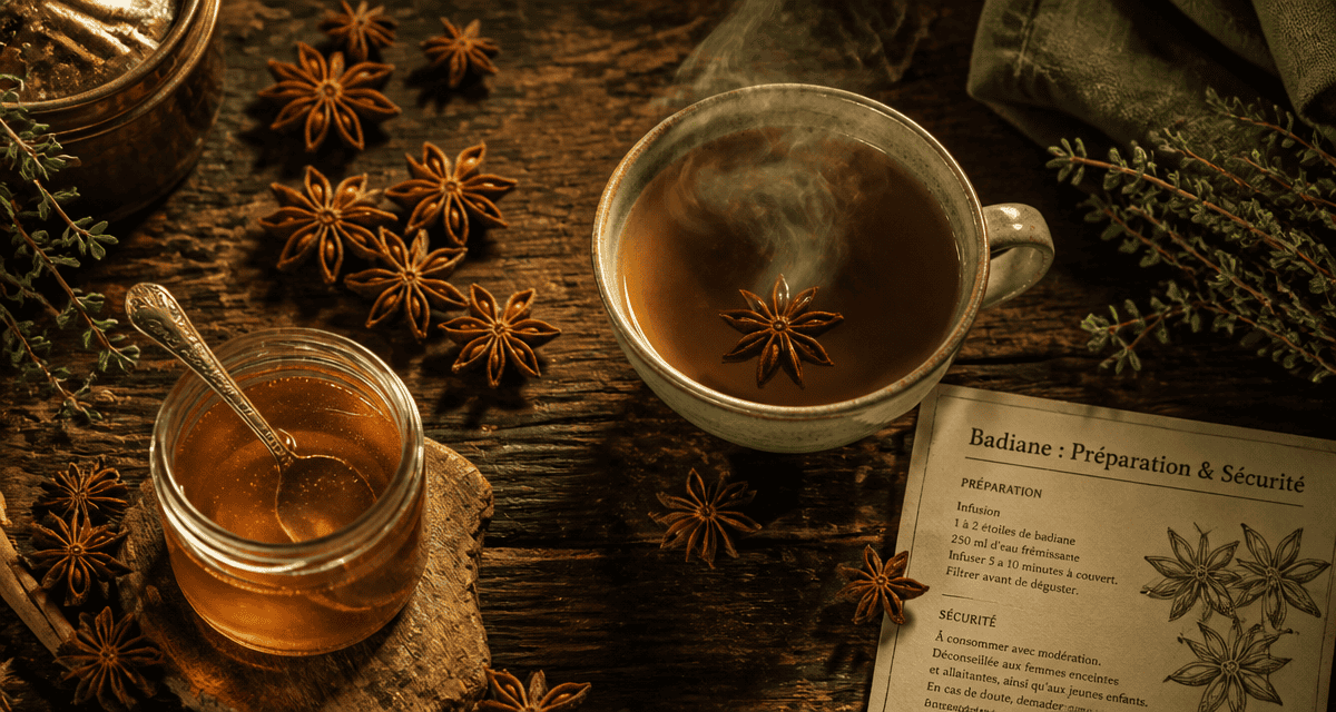badiane bienfaits the ou tisane sur table