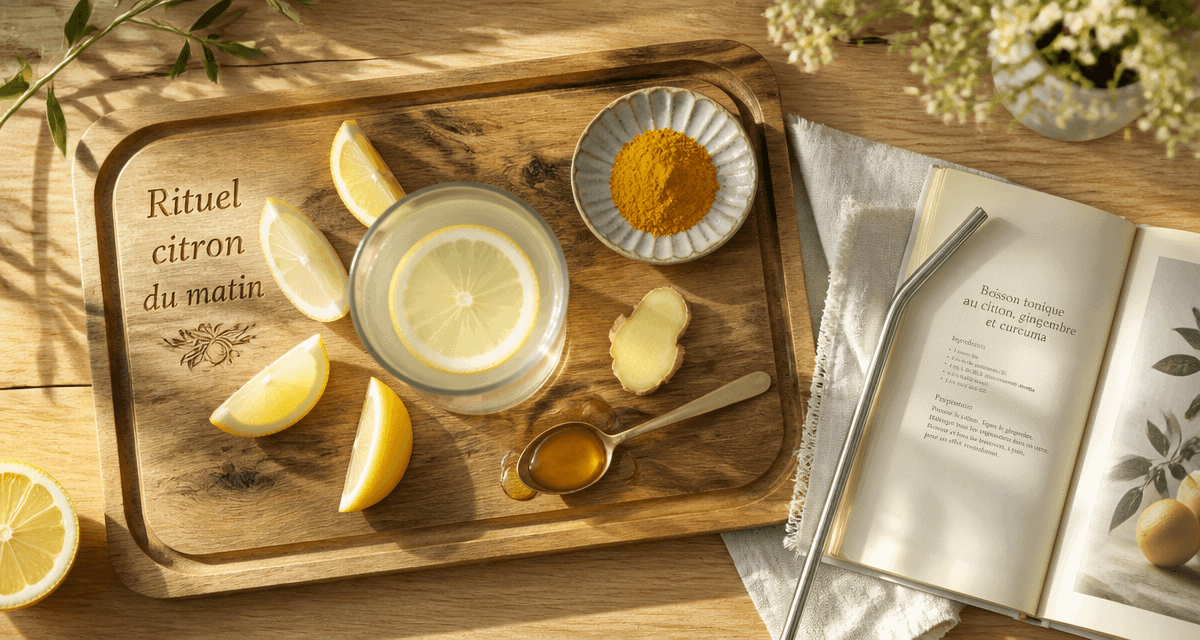 boire jus de citron le matin plateau citron eau tiède