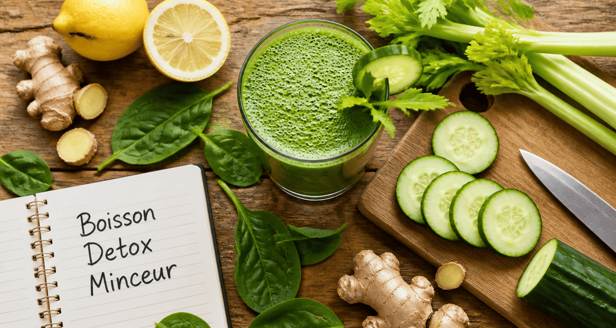 boisson detox pour maigrir smoothie vert