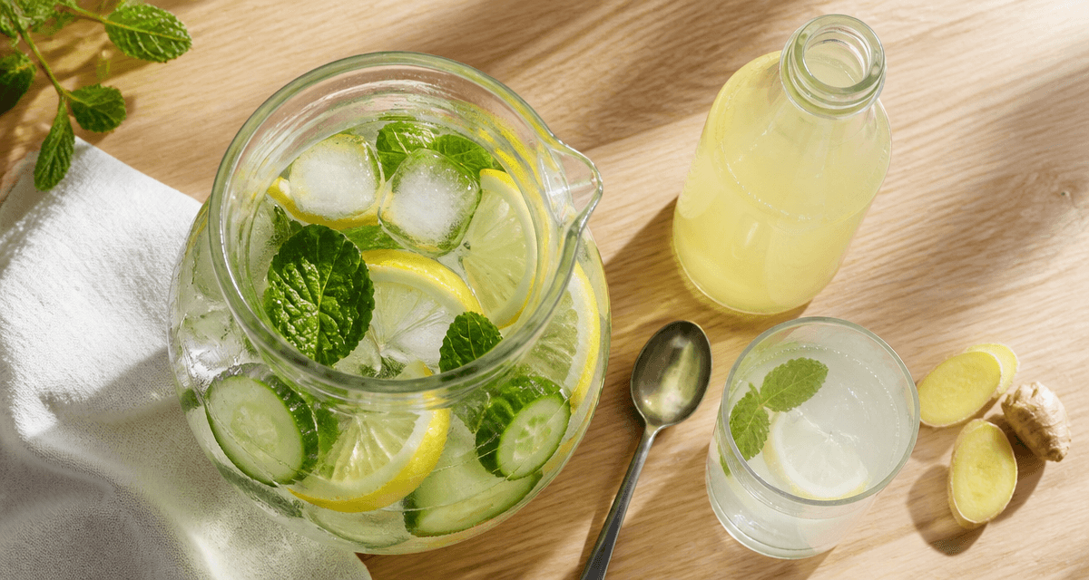 calorie pulco citron carafe verre citron menthe