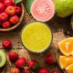 classement fruit vitamine c fruits frais en flat lay