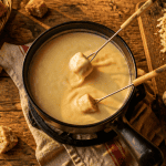 combien de vin blanc pour 1kg de fondue, caquelon, pain, fromage, vin blanc