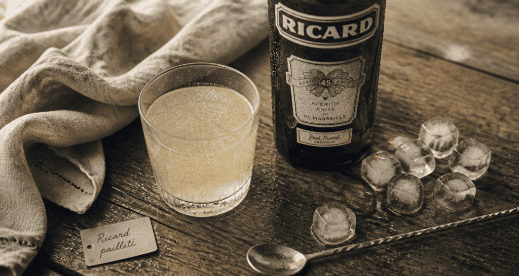 peut on boire du ricard pailleté verre cristaux