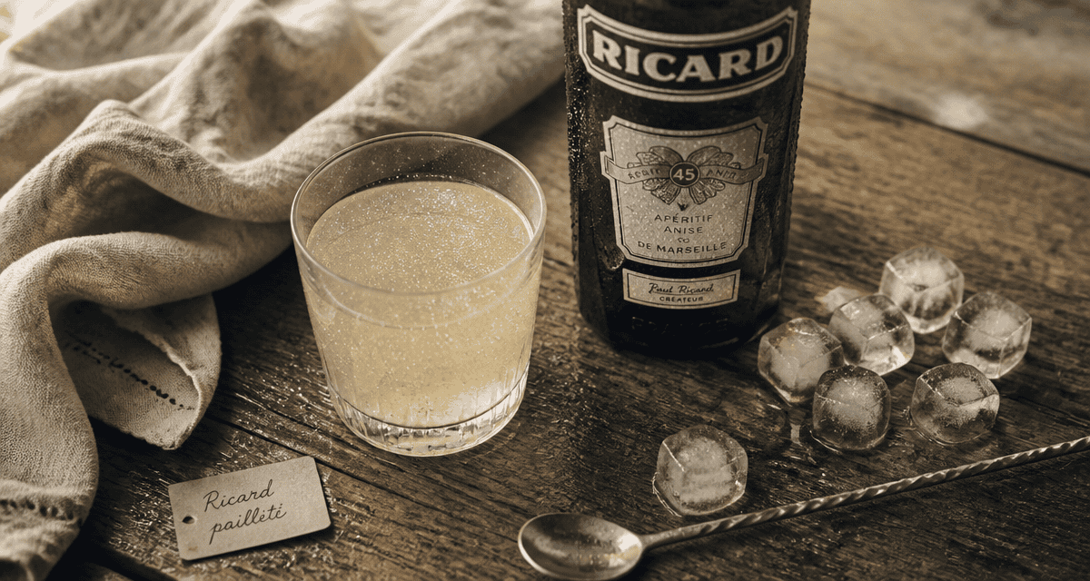 peut on boire du ricard pailleté verre cristaux