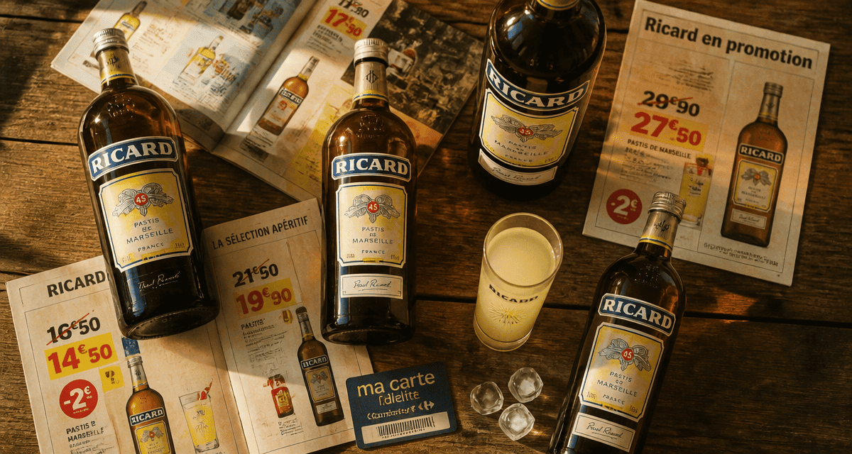 ricard en promotion cette semaine sur table avec prospectus