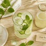 sirop aloe coco mocktail verre menthe citron