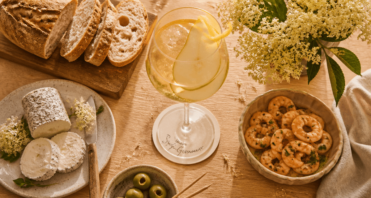 aperol st germain spritz apéritif table