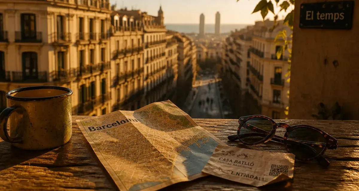 Barcelone quand partir : vues de l’Eixample, peu de foule, climat méditerranéen