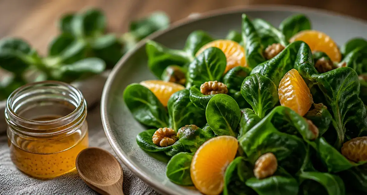 Bienfait de la mache : feuilles vertes riches en vitamine C