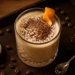 cocktail orgasme onctueux avec grains de café