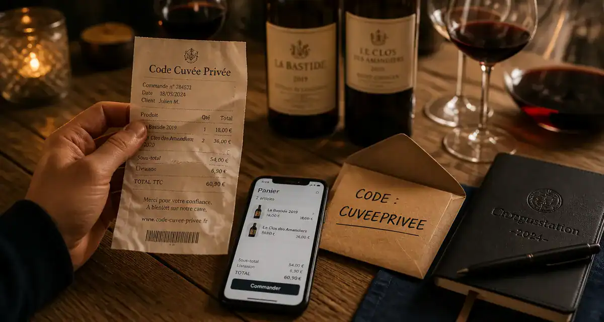 Code promo cuvée privée : remise 15€