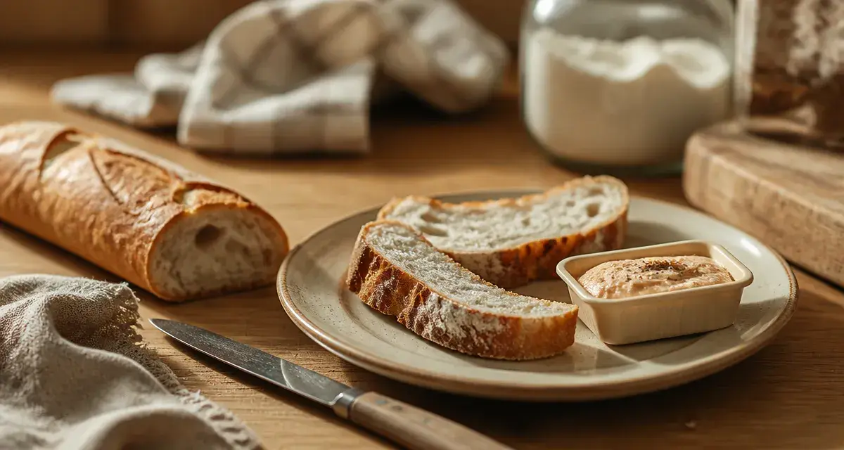 Combien de pain par jour : pain au levain et tartinade légère
