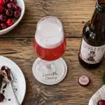 levrette cherry bière cerise mousse et fondant
