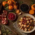 liste fruits frais variétés sur table