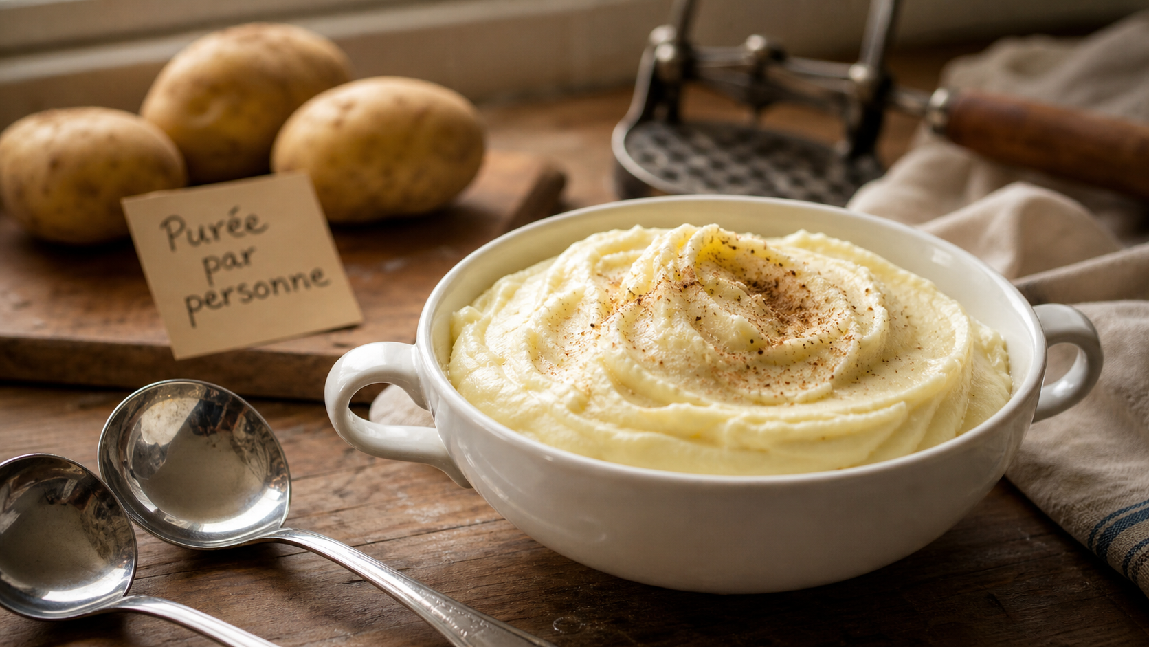 Purée par personne : dosage exact à la cuillère