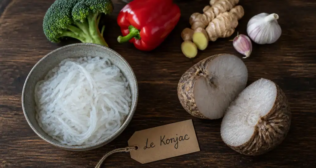 qu est ce que le konjac bol shirataki legumes racine