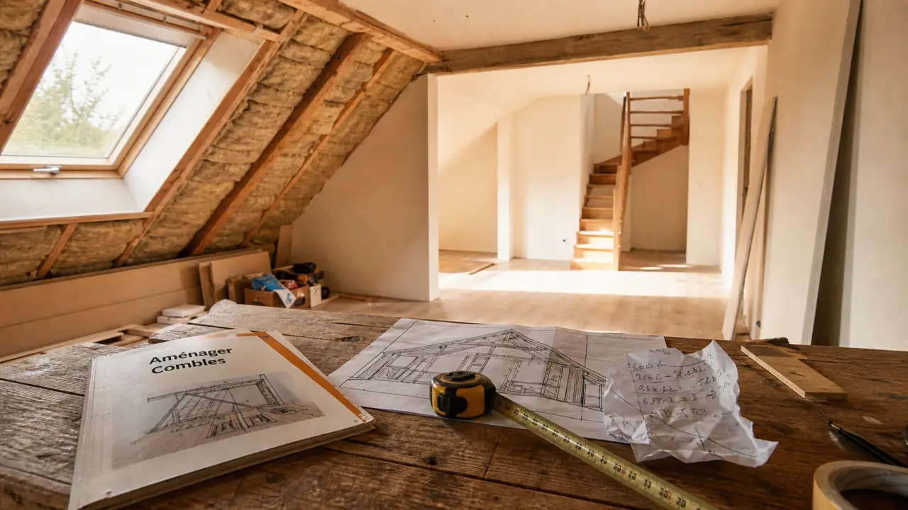 Aménager des combles : vérifications pour 1,80 m sous plafond et 30° de pente