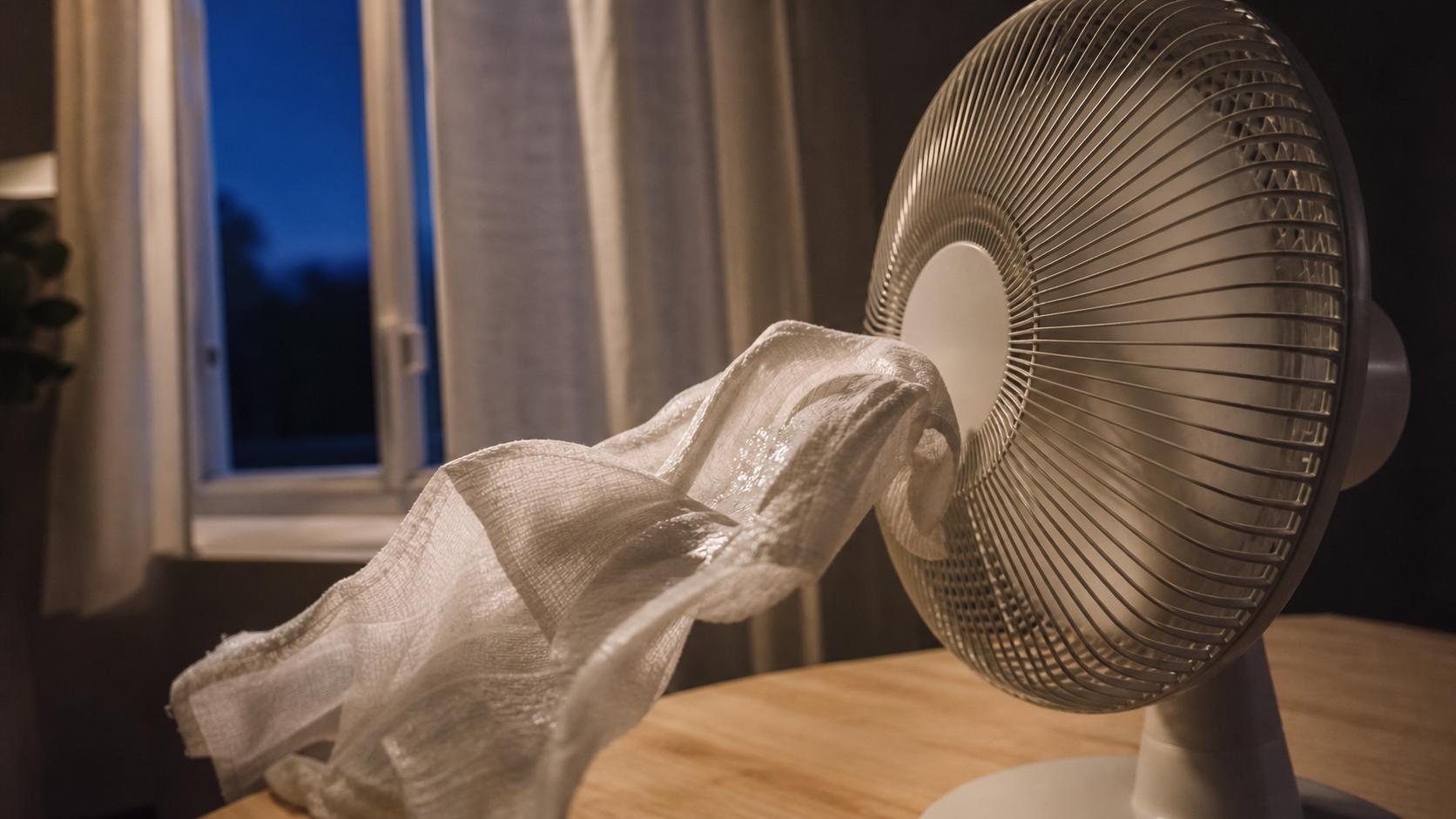 Comment rafraîchir une pièce avec un ventilateur : linge humide au flux d’air