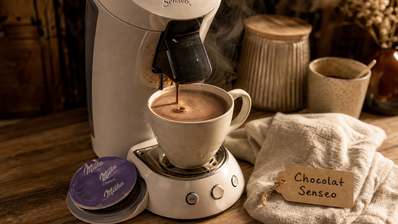 Dosette milka senseo utilisation : mousse chocolatée Senseo