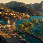 Plus belle region de france : crique corse turquoise, route panoramique