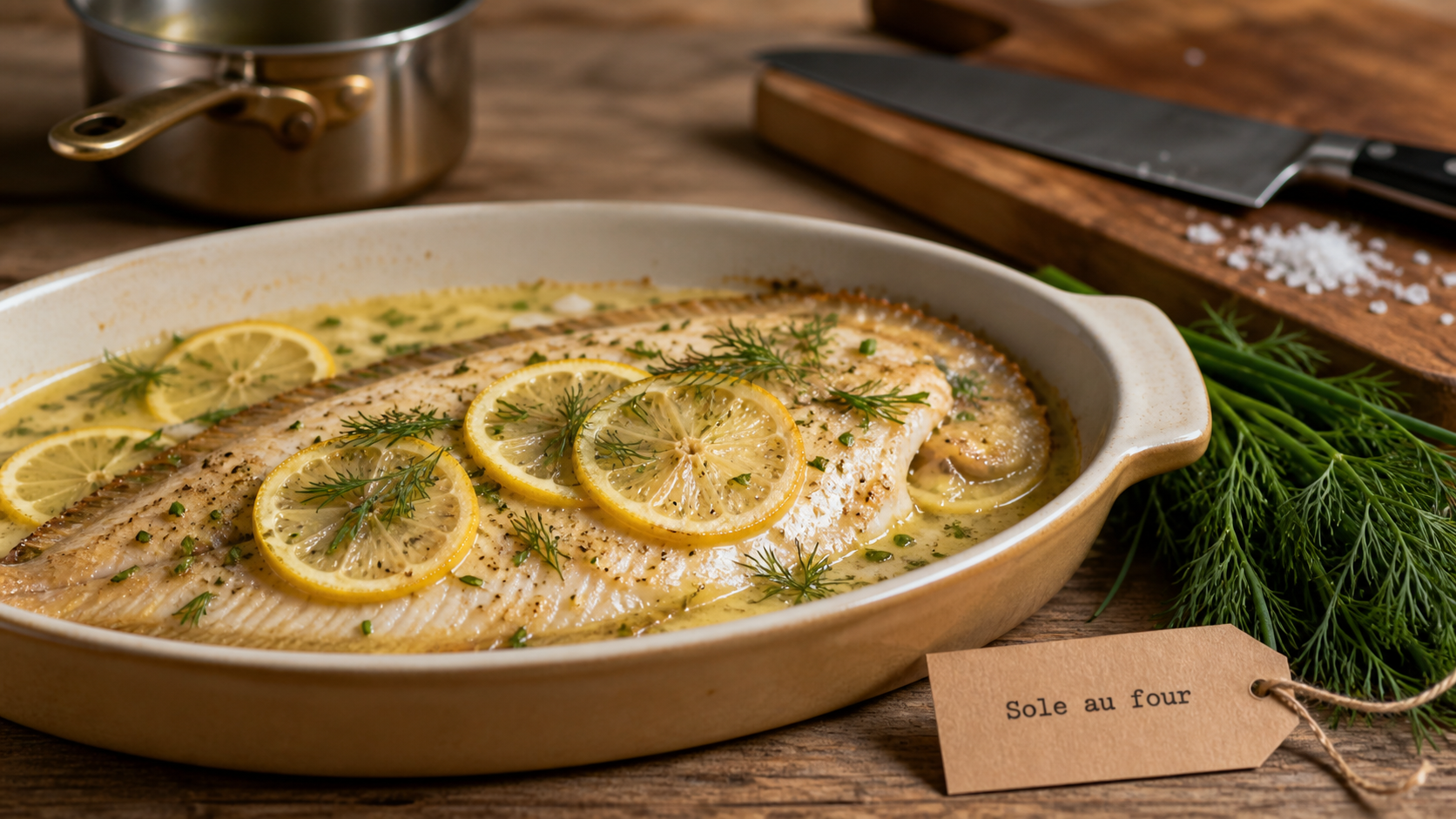 Recette sole four : sole au beurre citron, cuisson sans dessécher