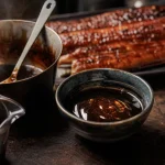 Sauce unagi recette maison, sucrée-salée, gros plan