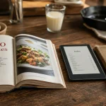 2000 recettes de la cuisine française pdf gratuit, PDF ouvert sur table bois