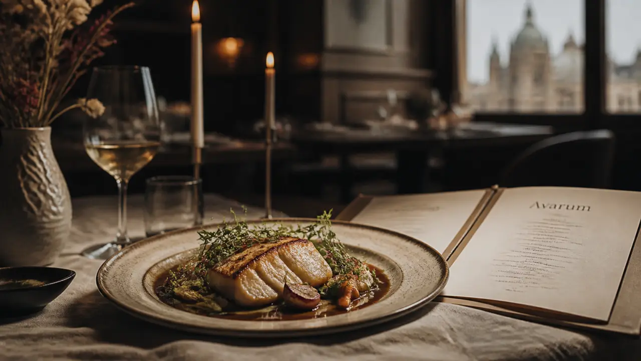 Avarum restaurant gastronomique blois fougères sur bièvre : assiette gastronomique et menu