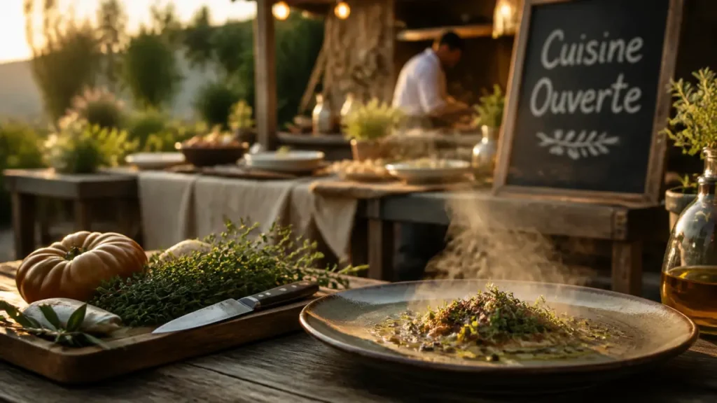 Cuisine ouverte recettes régionales : Mory Sacko méthode produit-assaisonnement-technique