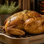 Cuisson poulet basse température : poulet rôti peau croustillante, chair fondante
