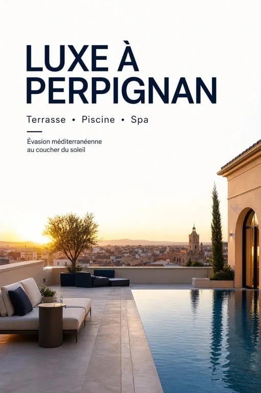 Hôtel perpignan luxe avec spa, terrasse élégante et ambiance méditerranéenne
