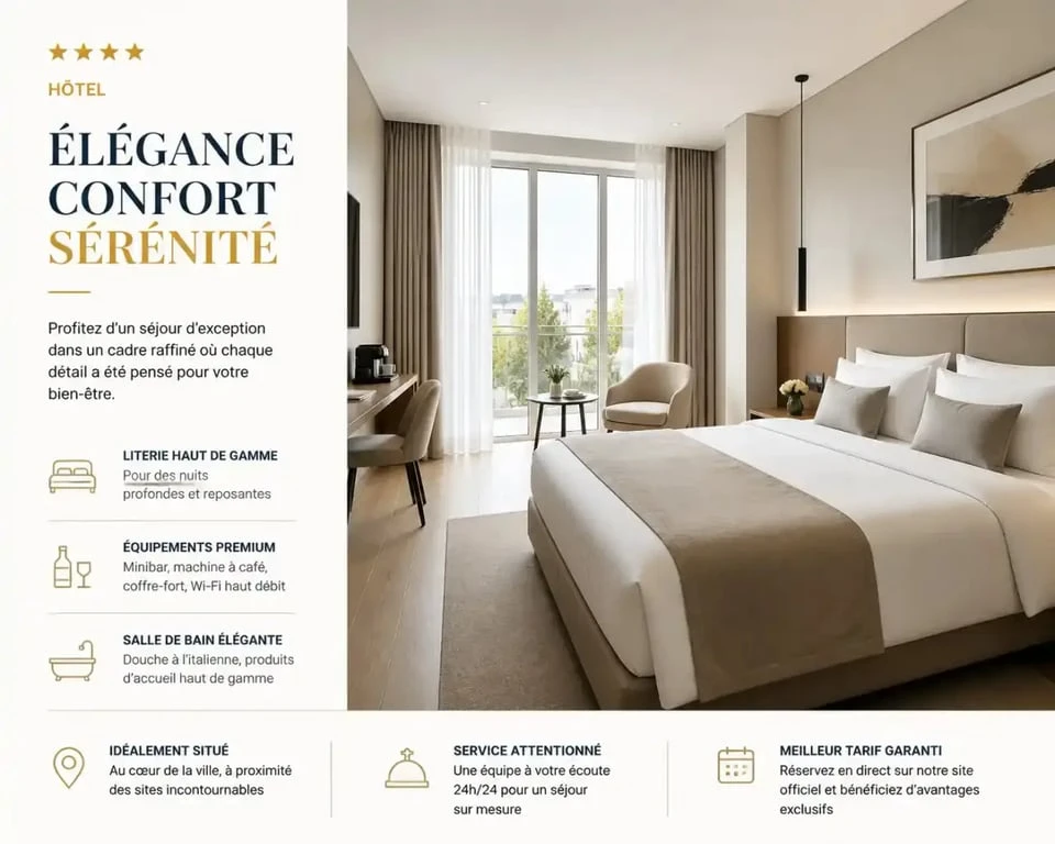 Chambre d'hôtel 4 étoiles à L'Orchidée Ensisheim
