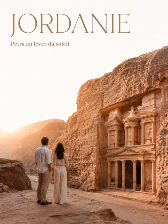 Voyage luxe Jordanie à Pétra au lever du soleil