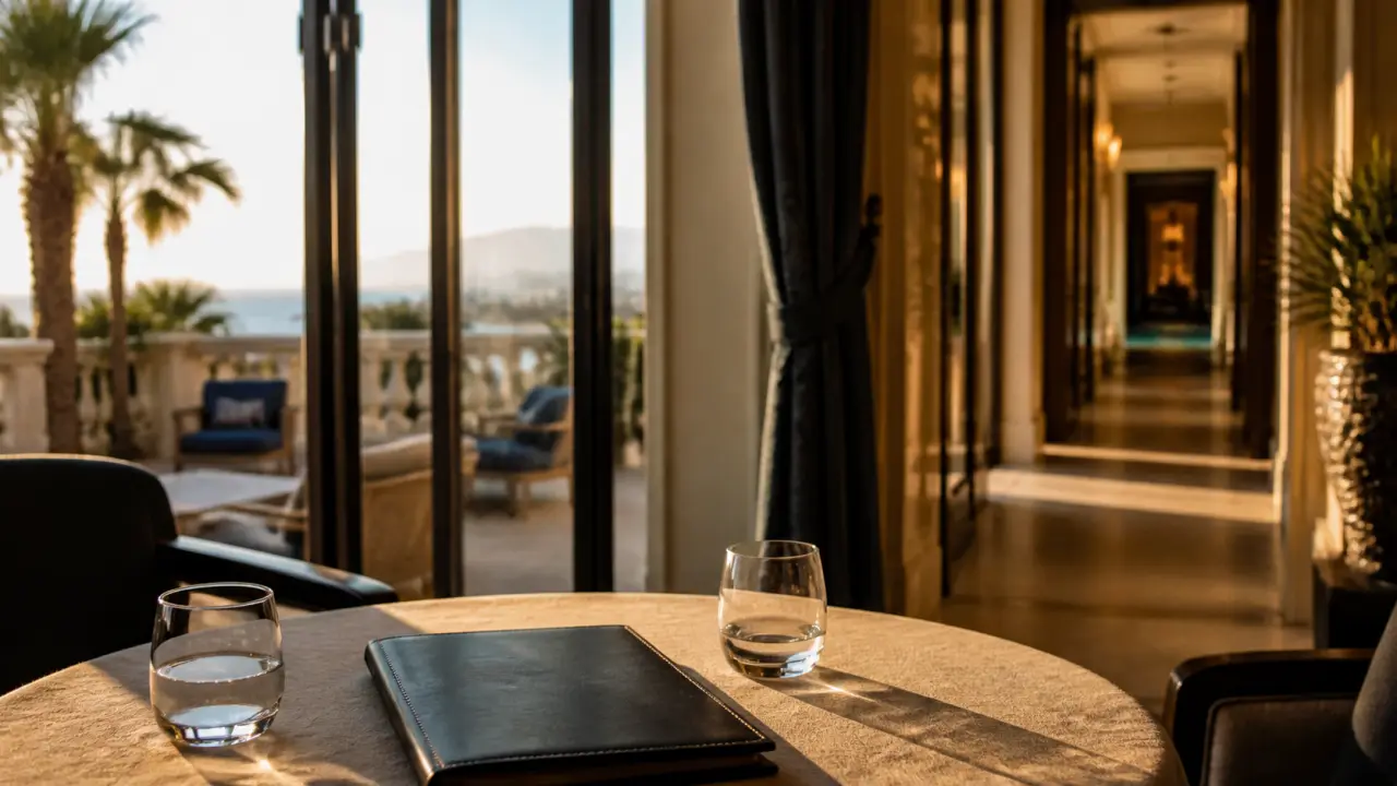 Hôtel Perpignan luxe : terrasse et accès spa, vue mer au loin