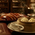 Le bonheur de chine restaurant chinois gastronomique : dim-sum vapeur, canard laqué