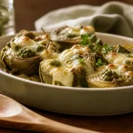 Recette avec coeur d artichaut en conserve gratiné au pesto et chèvre