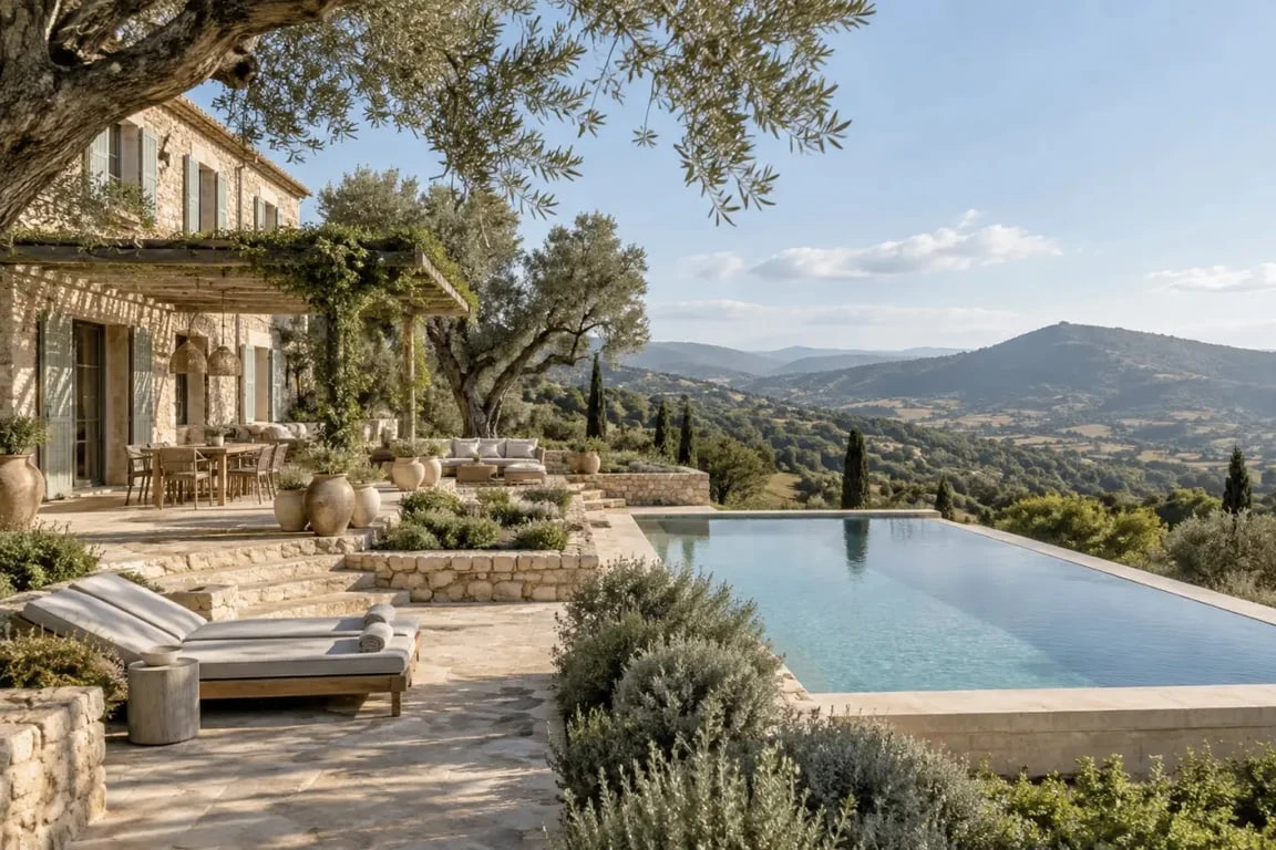 Voyage luxe Baléares dans une finca de Majorque entourée d'oliviers