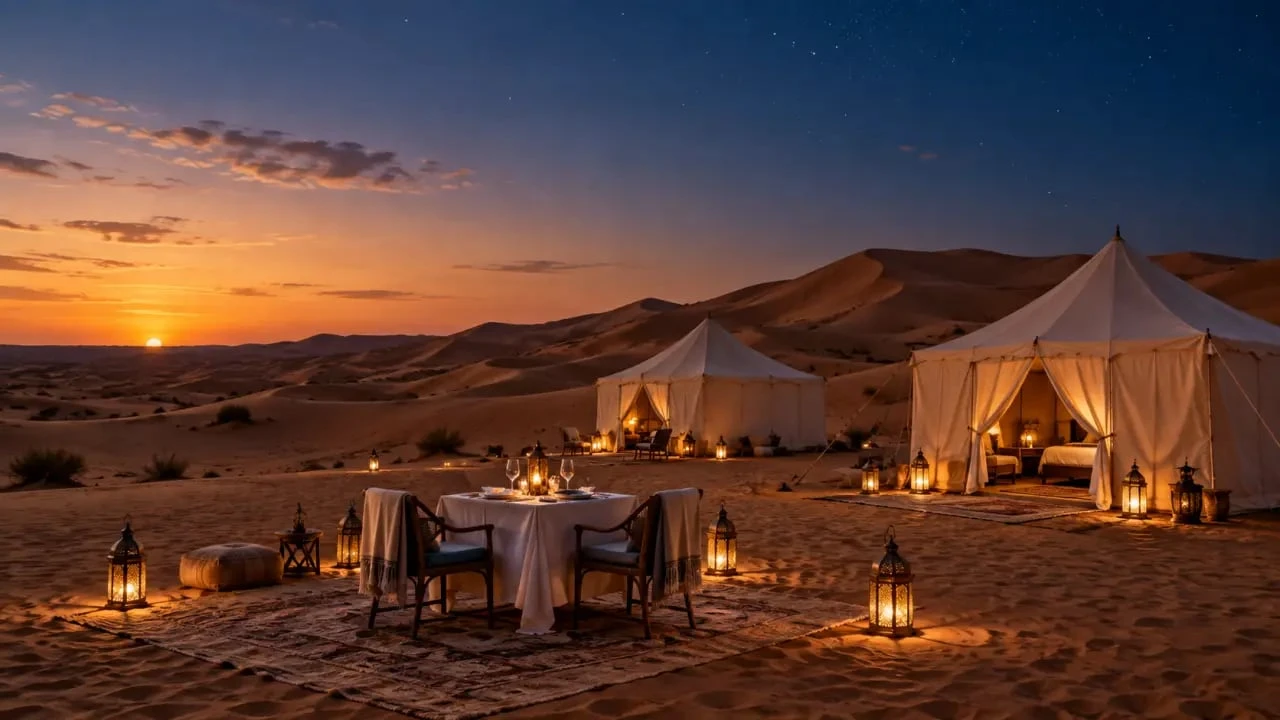 Voyage luxe Maroc dans un campement raffiné du Sahara