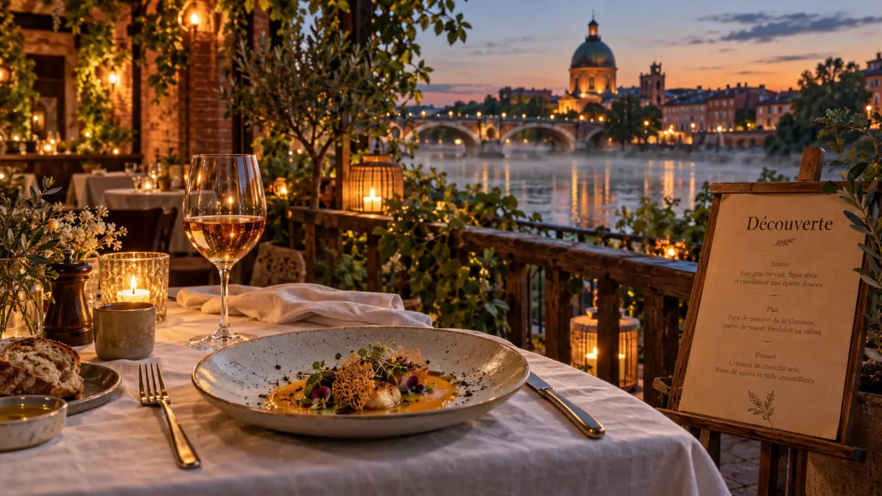 Au pois gourmand restaurant gastronomique à Toulouse, terrasse au bord de la Garonne