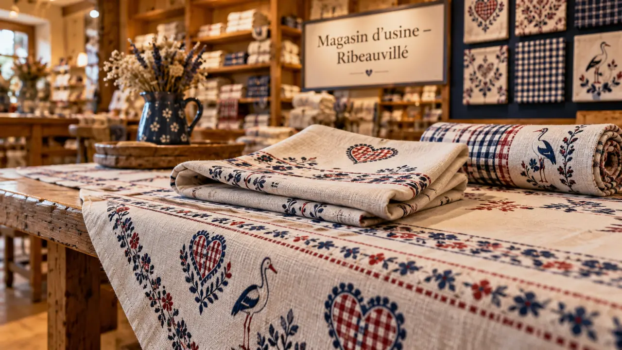 Beauvillé linge de maison : nappe coton à Ribeauvillé