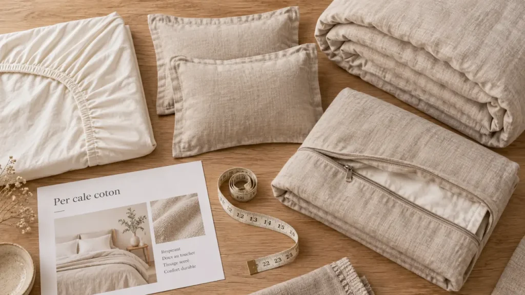 blancheporte linge de maison : parure coton lin percale