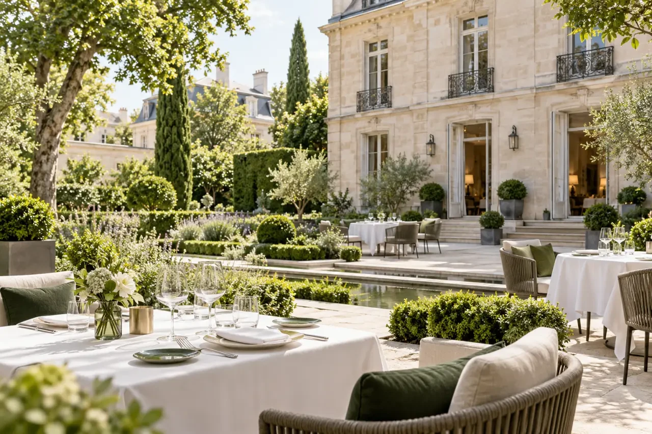 Villa9Trois restaurant gastronomique à Montreuil avec jardin et terrasse