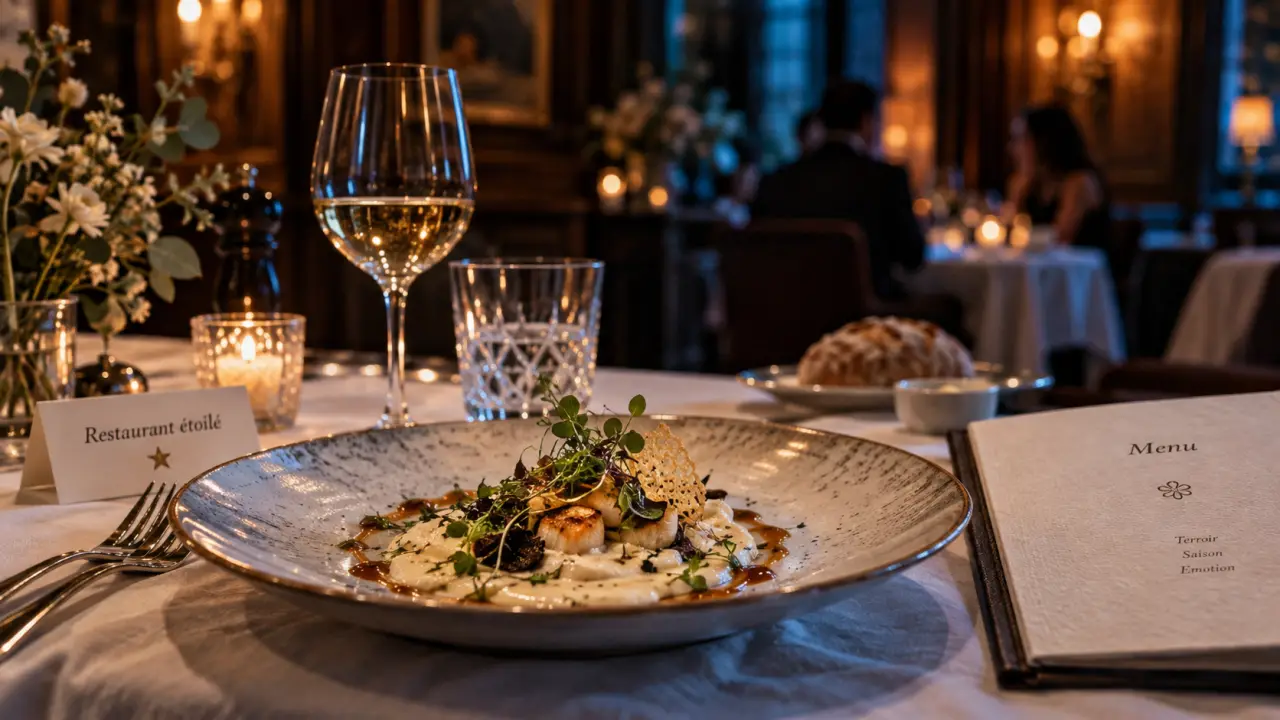 Les agitateurs restaurant gastronomique à Nice : assiette gastronomique étoilée, ambiance feutrée
